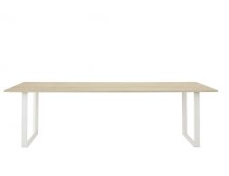 70 70 Muuto Table 255x108 Cm Solid Oak White