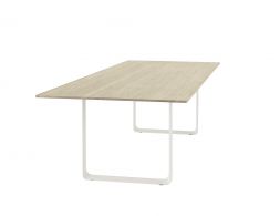 Dining Table Muuto 295x108 Cm Solid Oak White Angle