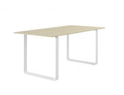 Muuto Dining Table 170x85 Cm Solid Oak White Angle