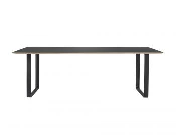 Black 70/70 Table Plywood Edge and Black Legs by TAF Architects for Muuto image