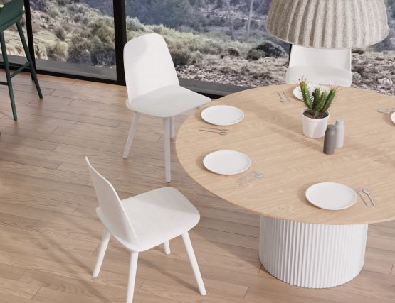 8 seater round sales table