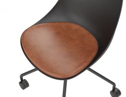 Black Seat Brown Cushion