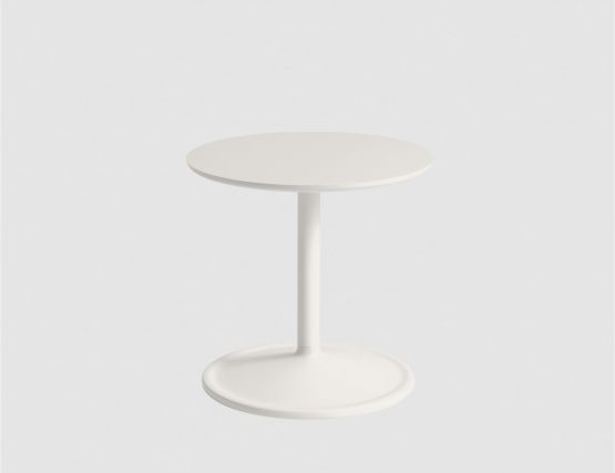 White Soft Side Table