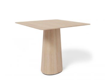 P.O.V. Table 460 Square - Solid European Oak Top / Natural Base image