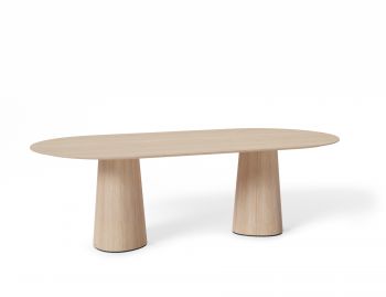 P.O.V. Table 464 Oval 120x240cm - Solid European Oak Top / Natural Base image