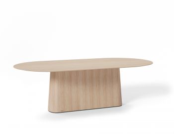 P.O.V. Table 465 - Oval / Solid European Oak Top / Natural Base image