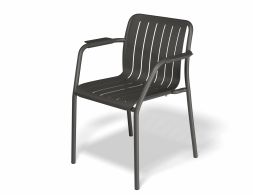 Roku Armchair Charcoal Altangle