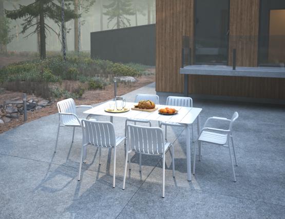 L 1 Roku Diningset160 White1