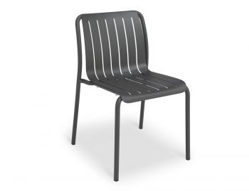 Roku Outdoor Dining Chair Matt Charcoal By Bent Design  image