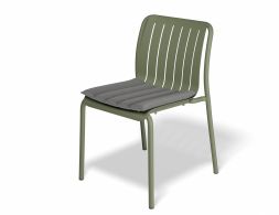 Roku Chaircushion Green Lightgrey