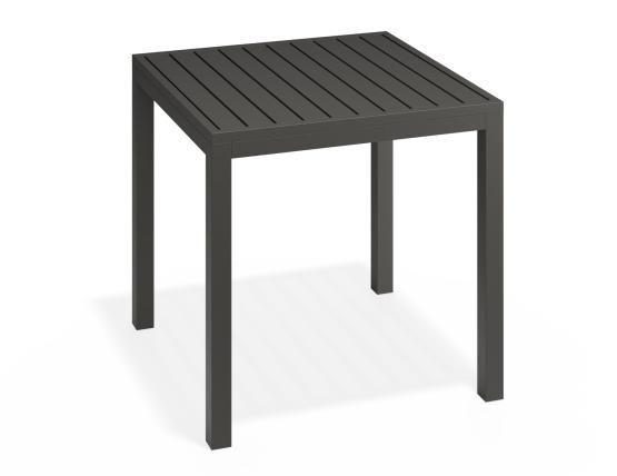 P 2 Halki Table 77x77 Charcoal