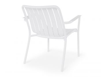 Roku Outdoor Lounge Chair Matt White By Bent Design image