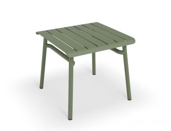 Roku Outdoor Low Stool Footrest Matt Eucalyptus Green By Bent Design image