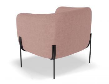 Belle Lounge Chair in Blush Pink by Bent Design image