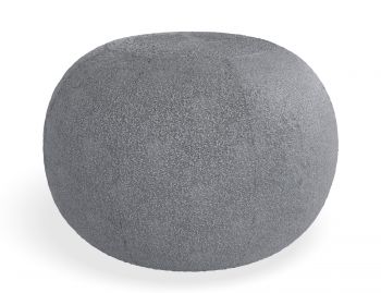 Ronde Pouf Large in Elephant Boucle by Bent Design  image