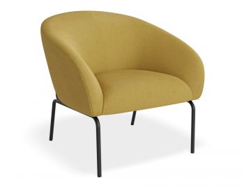 Solace Lounge Chair in Tuscan Yellow by Bent Design image