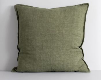 Cassia Feather Cushion Moss by Baya image