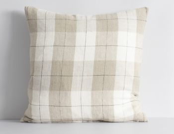 Willis Cushion with Feather Inner Nougat/Ivory by Baya image