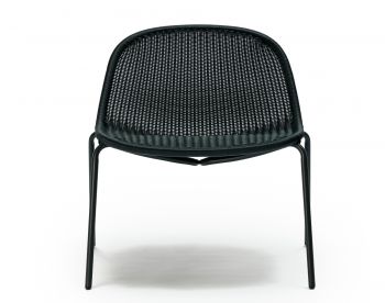 Edwin Outdoor Lounge Chair Charcoal Frame Charcoal Seat by Feelgood Designs image