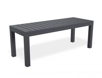 Halki Outdoor Bench Seat 120cm Matt Charcoal by Bent Design image