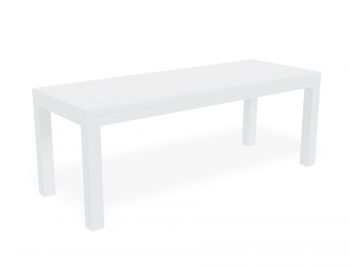 Halki Outdoor Bench Seat 120cm Matt White by Bent Design image