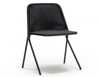 Kaki Outdoor Dining Chair Charcoal Seat Charcoal Frame by Feelgood Designs image