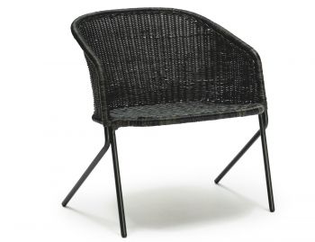 Kaki Outdoor Lounge Chair Charcoal Frame Charcoal Seat by Feelgood Designs image