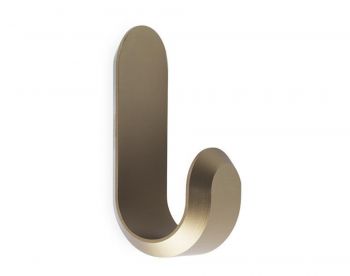 Curve Mini Hooks (2 pcs) Matt Gold by Norman Copenhagen image