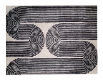 Viper Handtufted Rug Ink image