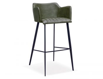 Andorra Bar Stool Green Vintage Seat by Bent Design image