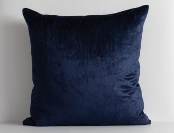 Bromley Cushion With Feather Inner Navy by Baya image