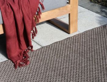 Flax Indoor Outdoor Floor Rug Pewter by Baya image
