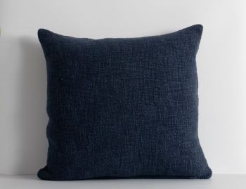 Cyprian Cushion with Feather Inner Midnight by Baya image