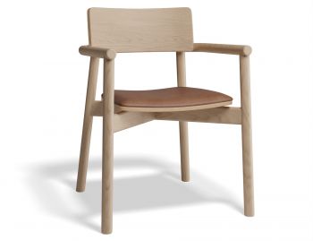 Andi Armchair Natural Ash with Upholstered Seat by Bent Design image