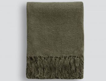 Serenade Throw Olive by Baya image