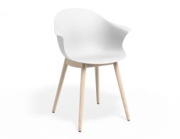 P 1 Pebble Armchair Whiteseat Beechbase