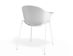 P 2 Pebble Armchair Whiteseat 4postwhite