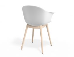 P 2 Pebble Armchair Whiteseat Beechbase