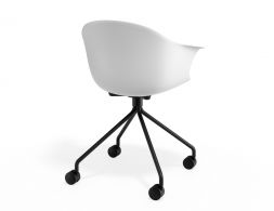 P 2 Pebble Armchair Whiteseat Pyramidcastors