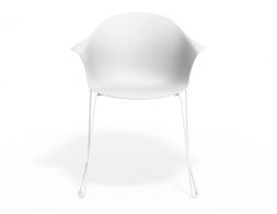P 4 Pebble Armchair Whiteseat Sledwhite