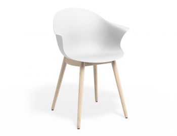 Pebble ArmChair White Shell Seat by Bent Design image