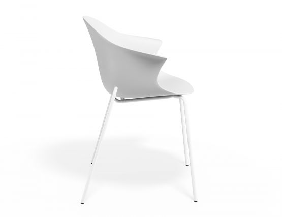 P 3 Pebble Armchair Whiteseat 4postwhite