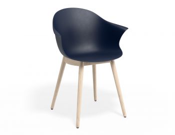 Pebble ArmChair Navy Blue Shell Seat by Bent Design image