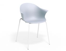 P 1 Pebble Armchair Palebluev3seat 4postwhite