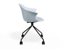 P 3 Pebble Armchair Palebluev3seat Pyramidcastors