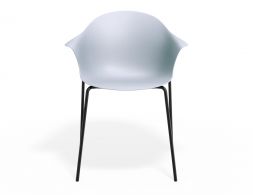 P 4 Pebble Armchair Palebluev3seat 4postblack