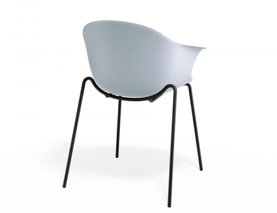 P 2 Pebble Armchair Palebluev3seat 4postblack