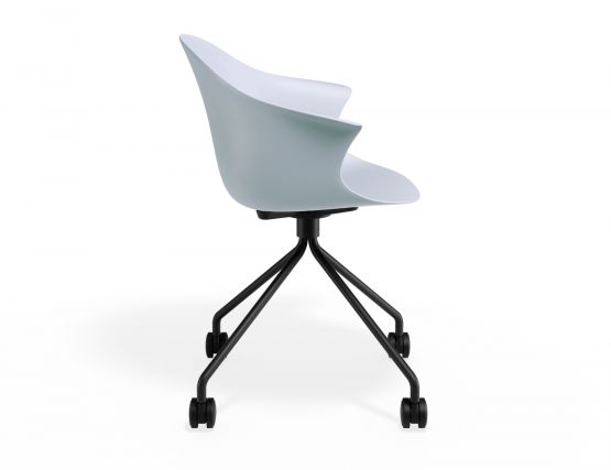 P 3 Pebble Armchair Palebluev3seat Pyramidcastors