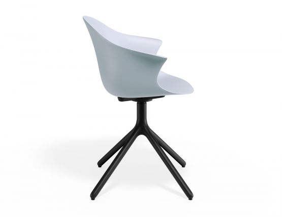 P 3 Pebble Armchair Palebluev3seat Swivelbase