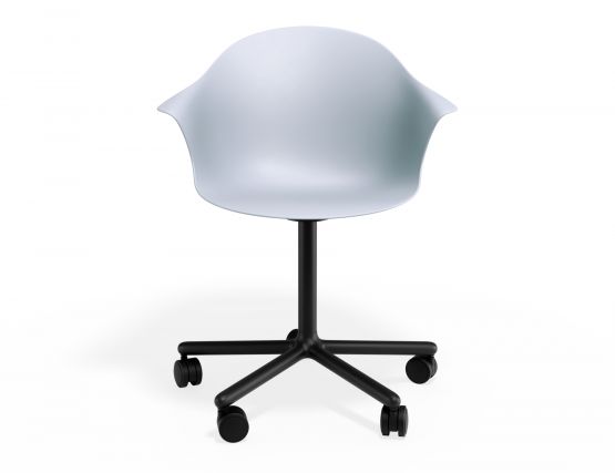 P 4 Pebble Armchair Palebluev3seat Swivelcastors